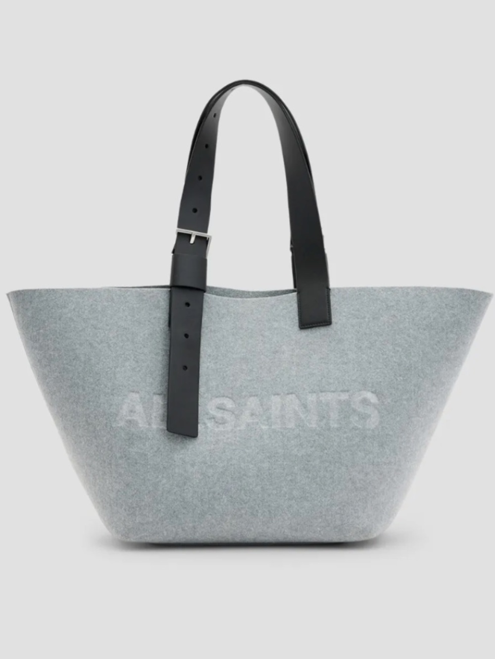 All Saints Anik Felt Tote Grey